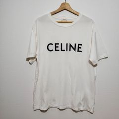 CELINE セリーヌ　ホワイト Tシャツ　あんしん鑑定 CELINE ホワイト Tシャツ セリーヌ あんしん鑑定 - メルカリ