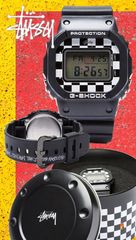 電池交換済】G-SHOCK×ステューシー チェッカー DW-5600VT - メルカリ