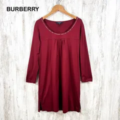 BURBERRY LONDON バーバリーロンドン ホースロゴ刺繡 七分袖チュニック レッドのサムネイル