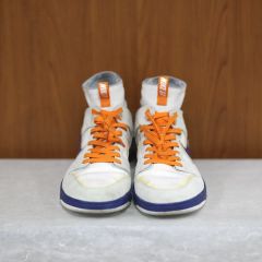 未使用に近い イヴサンローラン パテントレザースエード ハイカット 