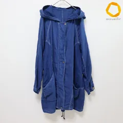 ヒロコビス HIROKOBIS コート ロング リネン フーディー ジップアップ ロゴ デザイン ボタン レディース [a975913]のサムネイル