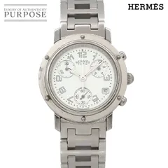 エルメス HERMES クリッパー クロノグラフ CL1.310 ヴィンテージ レディース 腕時計 デイト クォーツ Clipper 90328108のサムネイル