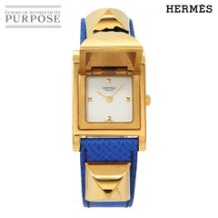稼働 Hermes 腕時計 メドール ゴールド ピラミッドスタッズ 3647 