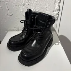 FERRAGAMO フェラガモ COLORADO Leather Short Boots チャンキーブーツ ブラック size:8 【表参道B04】のサムネイル