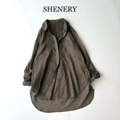 タグ付 2025 SHENERY シアーシャツ / トープ ブラウン フリーサイズ / シーナリー 綿 100％ 近年モデル 春 夏 シアーシャツ 羽織りのサムネイル