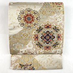 V3470 ○高級 正絹 唐織 六通 袋帯 華文 花文 - メルカリ