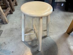 1737 ②ヴィンテージ 古い鉄脚スツール 椅子 イス チェア 古家具