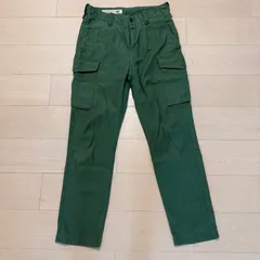 【THE WORLD CARGO】BACK NUMBER イギリス軍型 カーゴパンツ グリーンのサムネイル