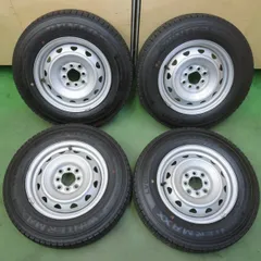 バリ溝！25年！9.5分以上★スタッドレス 165/80R14 97/95N ダンロップ ウインターマックス LV01 for VAN スチール ホイール 14インチ PCD100 114.3/4H マルチ★6052508イスのサムネイル