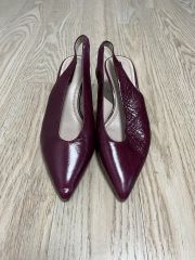 SH75◇新品◇LeTalonGRISE レザースクエアARTYフラット24.5 - メルカリ