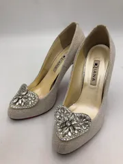 DIANA ダイアナ 日本製 ラメ ハイヒール パンプス size23.0/シルバー系 ■■ レディース