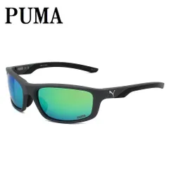 プーマ PUMA PU0480S 003 サングラス グローバルフィット メガネ 眼鏡 UVカット 紫外線カット メンズ レディース ミラー グリーン グレーのサムネイル