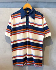 70’s HANG TEN-Polo shirt-(size XL)  ハンテン ポロシャツ マルチボーダーのサムネイル