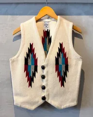 ORTEGA’S-Wool vest-(size 36)Made in U.S.A. オルテガ チマヨベスト ネイティブ柄 アメリカ製のサムネイル