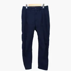 B&Y ユナイテッドアローズ BEAUTY&YOUTH ビューティー&ユース テーパード パンツ ストライプ 柄 タック 厚手 M ネイビー 紺 /HT23
