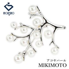未使用保管品】ミキモト 幸福の木 ブローチ コサージュ アコヤ パール