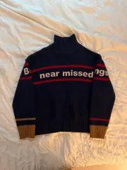 ADER ERROR アーダーエラー レタリング タートルネック ウール ニットのサムネイル