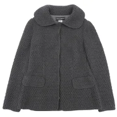 美品 DOLCE&GABBANA ローゲージ ニット ジャケット スナップボタン アウター レディース ウール グレー 40のサムネイル