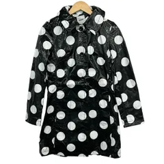 MOSCHINO(モスキーノ) コート サイズI 38 レディース美品  - 黒×白 長袖/ドット柄/春/秋のサムネイル