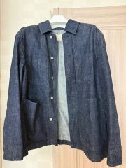 ユーモレスクデニムジャケット ダブルボタン ノーカラー - メルカリ