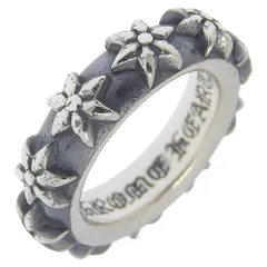 【CHROME HEARTS】クロムハーツ STAR BAND スターバンド シルバー925 9号 ユニセックス 10.3g リング・指輪のサムネイル