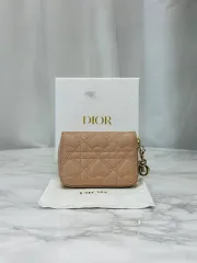 ボックス ダスト 構成 Dior レディ ハート ステッチ 二つ折り財布 パウダー ピンクのサムネイル