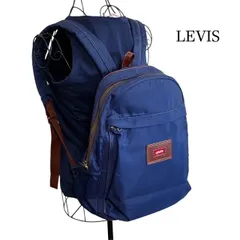 リーバイス Levi's リュック サック ナイロンキャンバス レザー ネイビーのサムネイル