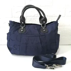 美品 Y’SACCS イザック 2wayバッグ ショルダーバッグ ハンドバッグ 軽量 ネイビー 428のサムネイル