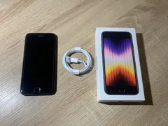 1265 iPhone SE 第三世代 64GB ブラック 【ネ】