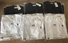 (1+1) AMI アミ ハート ロゴ 白/ブラック 半袖 Tシャツのサムネイル
