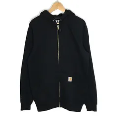 【倉吉店】 中古 Carhartt | カーハート パーカー LOOSE FIT MIDWEIGHT HOODED ZIP-FRONT SWEATSHIRT ジップパーカー K122 BLK ブラック サイズ：M 【101】