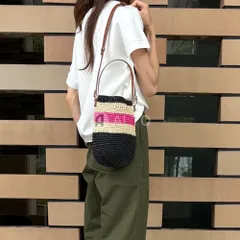 ☆2026春夏物モデル☆MARNI KIDS マルニ キッズ かごバッグ 2WAYバッグ ペーパーバッグ M01827 M00WQ ストライプ柄 レディース ガールズ ★大人もOK★のサムネイル