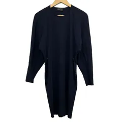 LANVIN(ランバン) ワンピース サイズ36 S レディース美品  - ネイビー クルーネック/長袖/ひざ丈のサムネイル