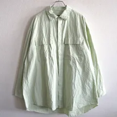 【美品】 CASEY CASEY 【VOLUME SHIRT 22HC331】 M ライトグリーン ボリューム シャツ ケーシー ケーシー 26050690のサムネイル