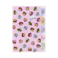 【メール便】ディズニープリンセス ポケットファイル ダイカットクリアファイル5P 5ポケット A4 集合 Disney サンスター文具 新学期準備文具 かわいい キャラクター グッズ 