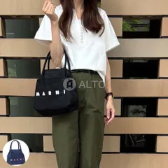 ☆2026春夏物モデル☆MARNI KIDS マルニ キッズ トートバッグ ハンドバッグ ミニバッグ スパンコールロゴ M01829 M00WS ナイロン レディース ガールズ ★大人もOK★☆選べる2カラー☆ブラック・ネイビーのサムネイル