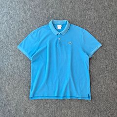 LACOSTE ラコステ 半袖ポロシャツ サイズ5 L ブルー ワニ刺繍 - メルカリ