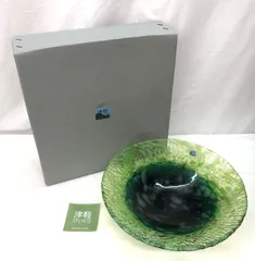 【未使用保管品】津軽びいどろ　スイバン　大皿のサムネイル