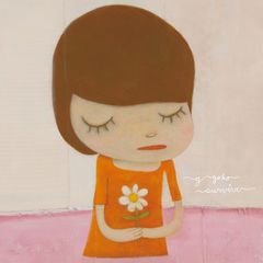 正規品 B3 IN the PINK WATER 奈良美智 公式ポスター 元箱 - メルカリ