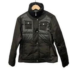 Munsingwear(マンシングウェア) ダウンジャケット サイズM レディース - ダークブラウン×カーキ 長袖/ジップアップ/冬のサムネイル