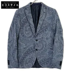 ETRO　エトロ　ブルー コットン ペイズリー ジャケット　46のサムネイル
