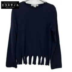 COMME des GARCONS SHIRT　コムデギャルソンシャツ　W26508 ウール 裾フリンジ ニットセーター　Sのサムネイル