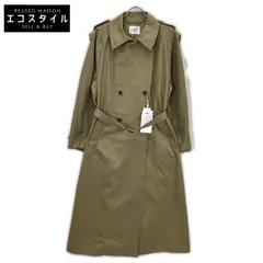 AMERI　アメリ　01310790010 ベージュ CUT OFF CHAMBRAY TRENCH COAT カットオフトレンチコート　Mのサムネイル