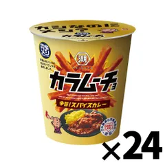 【訳あり特価】完全メシ カラムーチョ 辛旨スパイスカレー 24個 まとめ買い　箱売り　湖池屋　送料無料のサムネイル