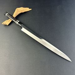 鬼反り 尺二 先丸柳刃 包丁 和包丁 黒檀黒水牛八角柄 箱付き - メルカリ