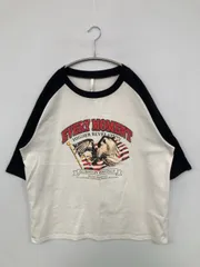 HALHAM ハルハム Tシャツ/カットソー L ホワイト 前面プリント ミドル丈 半端袖 クルーネック(丸首) メンズのサムネイル