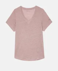 ZADIG&VOLTAIRE ザディグ・エ・ヴォルテール アティアウィングス Vネック リネン Tシャツ アンティークピンクのサムネイル