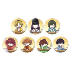 進撃の巨人 缶バッジ エレン＆リヴァイ ルームウェア 全種コンプ品