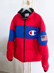 モンヴィンテージ(L)Champion メンズ USA ビックロゴ ヴィンテージ ダウンジャケットのサムネイル
