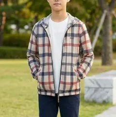 165 DAKS キッズ メッシュ フード ジップアップのサムネイル